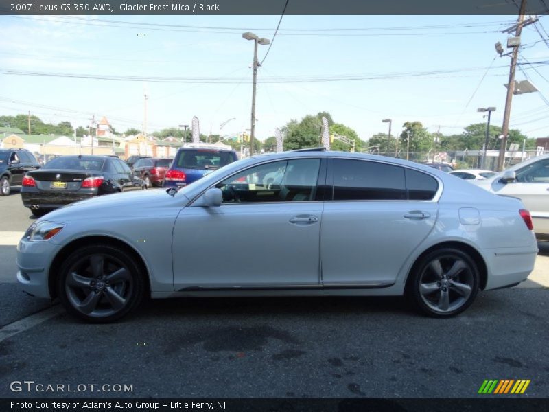 Glacier Frost Mica / Black 2007 Lexus GS 350 AWD