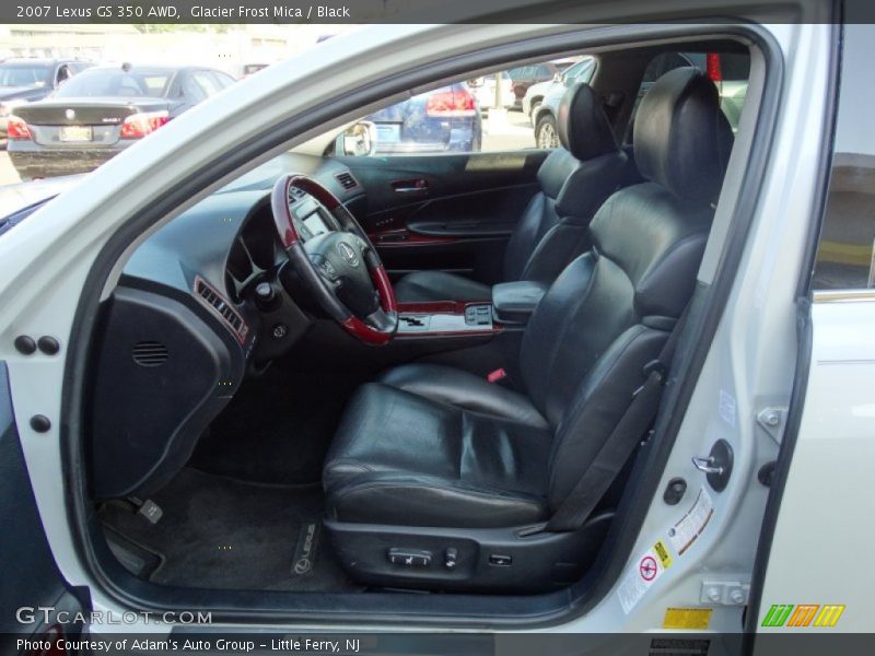 Glacier Frost Mica / Black 2007 Lexus GS 350 AWD