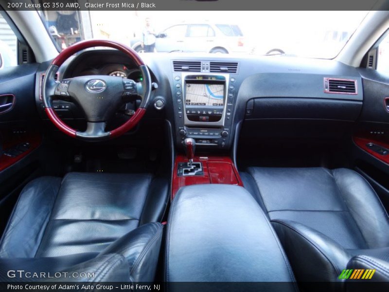 Glacier Frost Mica / Black 2007 Lexus GS 350 AWD