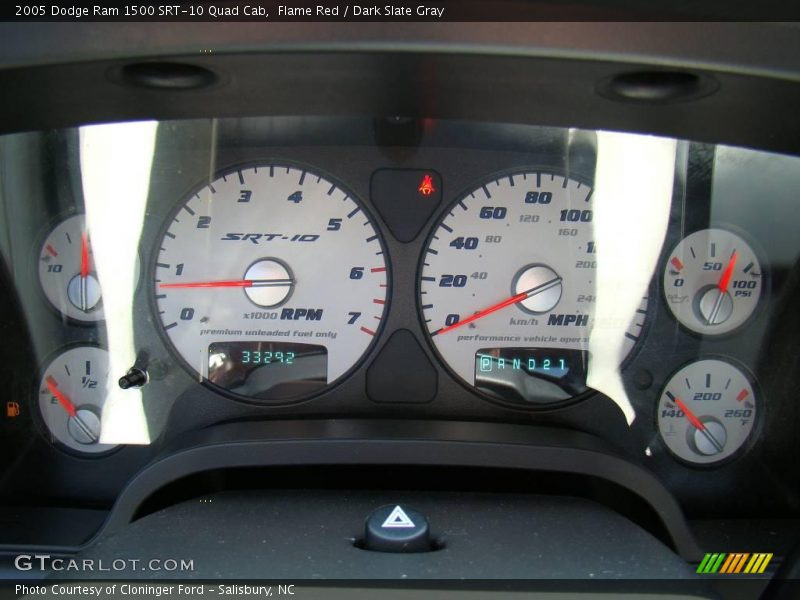 Flame Red / Dark Slate Gray 2005 Dodge Ram 1500 SRT-10 Quad Cab