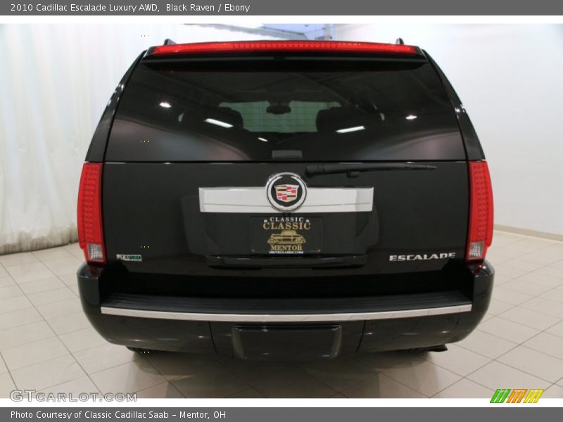 Black Raven / Ebony 2010 Cadillac Escalade Luxury AWD