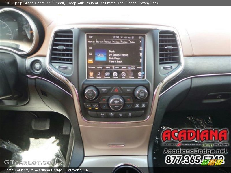 Deep Auburn Pearl / Summit Dark Sienna Brown/Black 2015 Jeep Grand Cherokee Summit