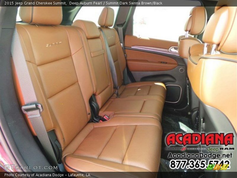 Deep Auburn Pearl / Summit Dark Sienna Brown/Black 2015 Jeep Grand Cherokee Summit