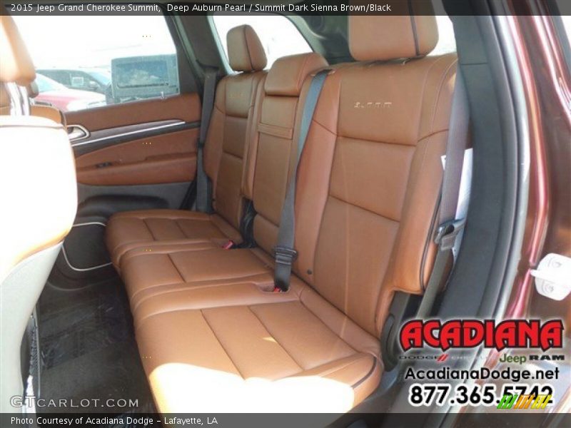 Deep Auburn Pearl / Summit Dark Sienna Brown/Black 2015 Jeep Grand Cherokee Summit