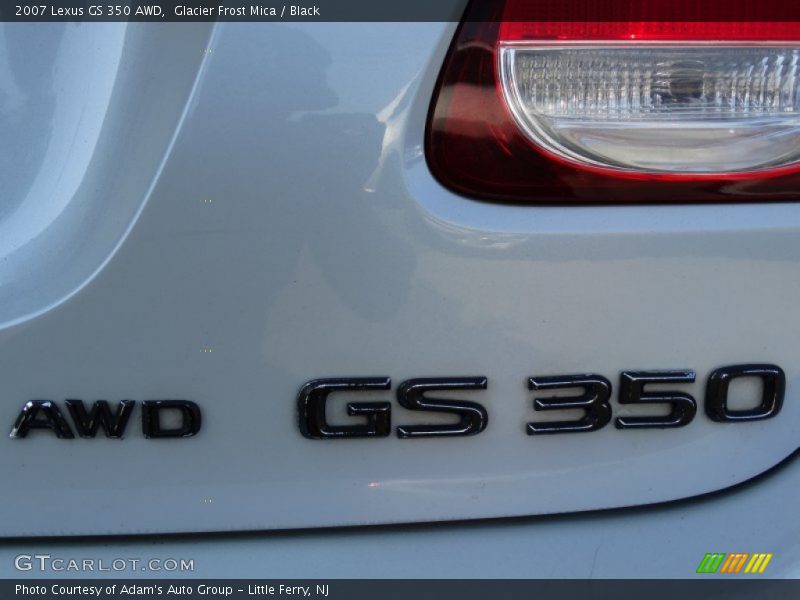 Glacier Frost Mica / Black 2007 Lexus GS 350 AWD