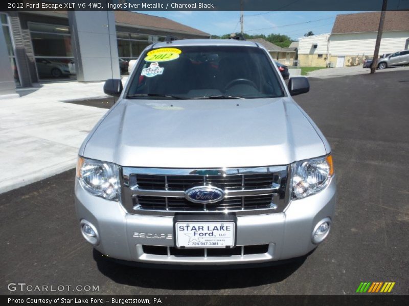 Ingot Silver Metallic / Charcoal Black 2012 Ford Escape XLT V6 4WD