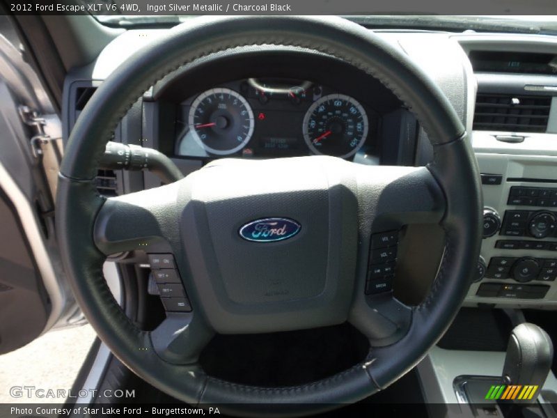Ingot Silver Metallic / Charcoal Black 2012 Ford Escape XLT V6 4WD