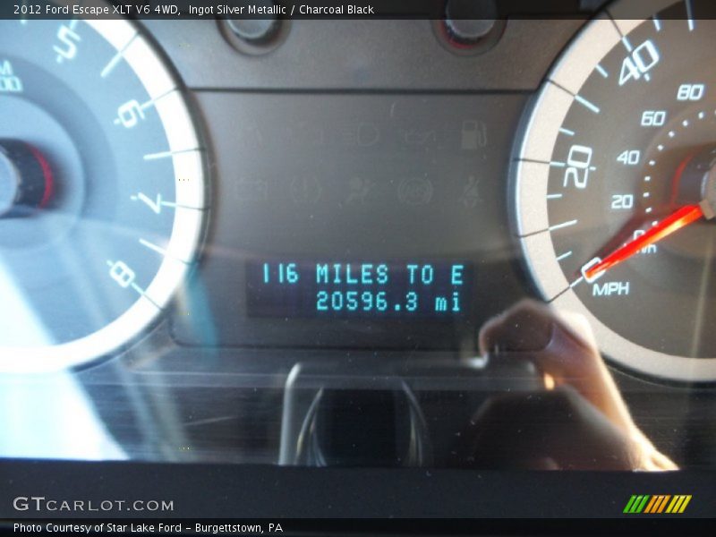 Ingot Silver Metallic / Charcoal Black 2012 Ford Escape XLT V6 4WD