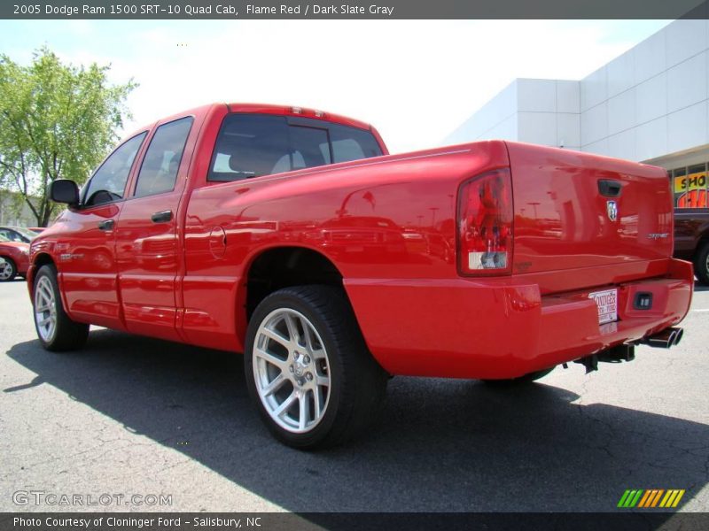 Flame Red / Dark Slate Gray 2005 Dodge Ram 1500 SRT-10 Quad Cab