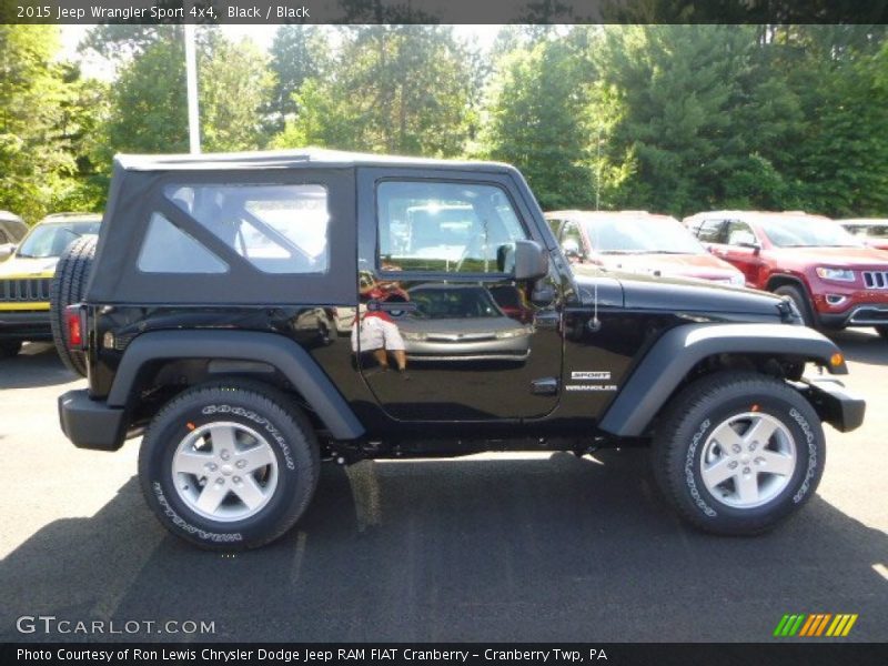 Black / Black 2015 Jeep Wrangler Sport 4x4