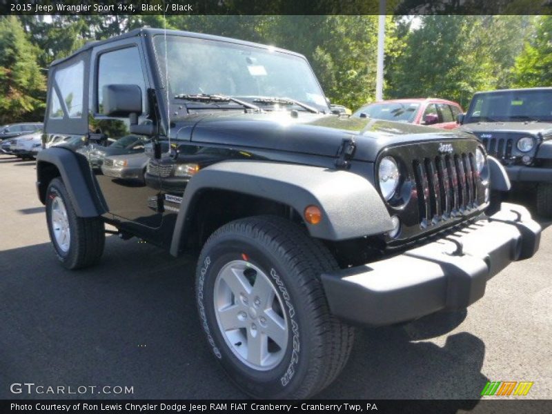 Black / Black 2015 Jeep Wrangler Sport 4x4