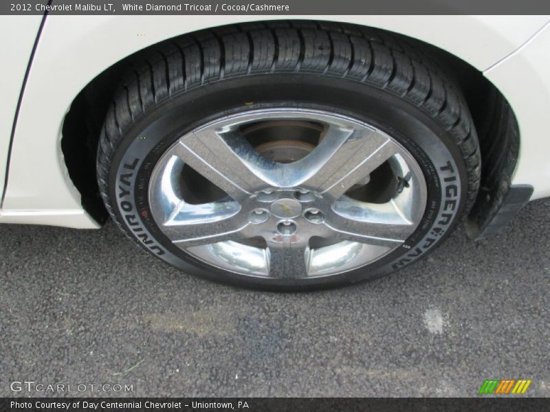 White Diamond Tricoat / Cocoa/Cashmere 2012 Chevrolet Malibu LT