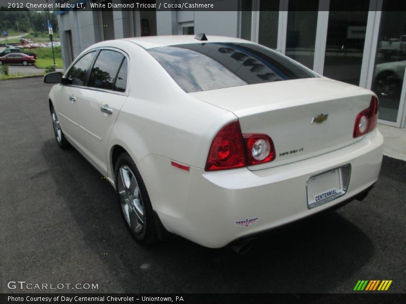 White Diamond Tricoat / Cocoa/Cashmere 2012 Chevrolet Malibu LT
