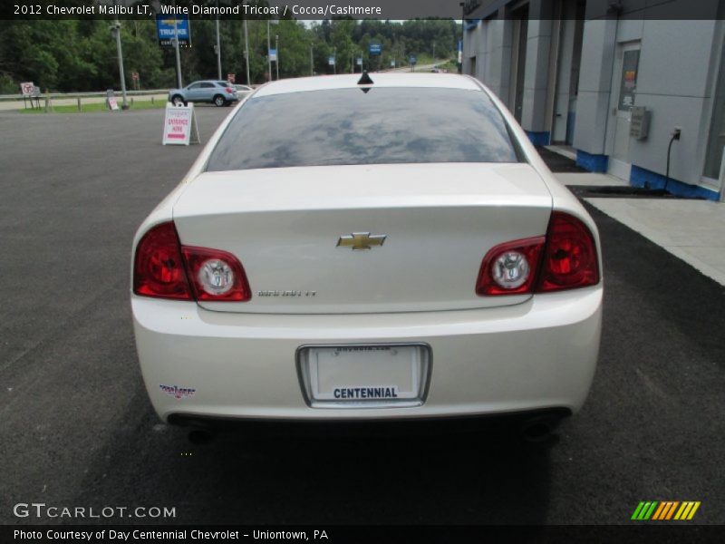 White Diamond Tricoat / Cocoa/Cashmere 2012 Chevrolet Malibu LT