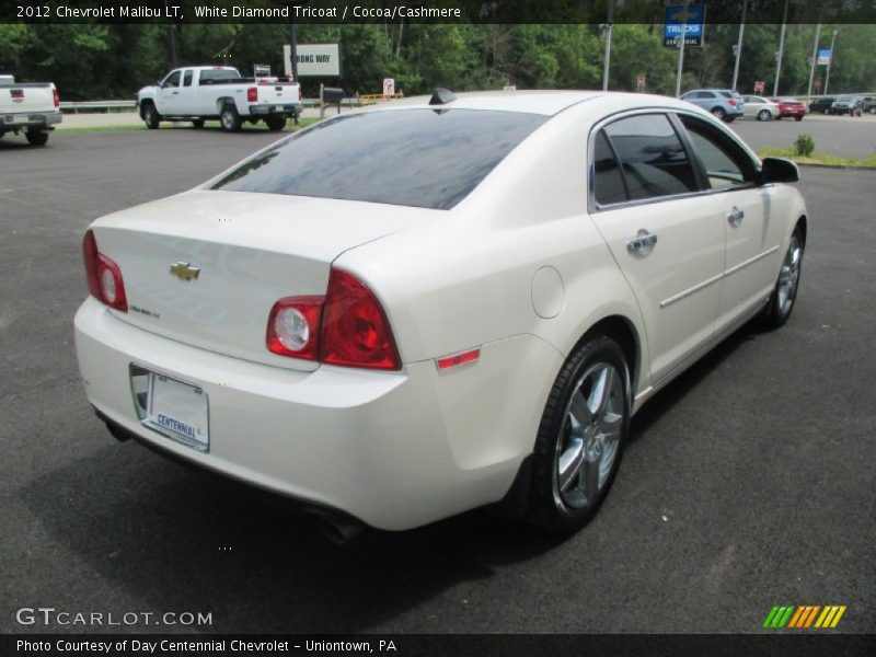 White Diamond Tricoat / Cocoa/Cashmere 2012 Chevrolet Malibu LT