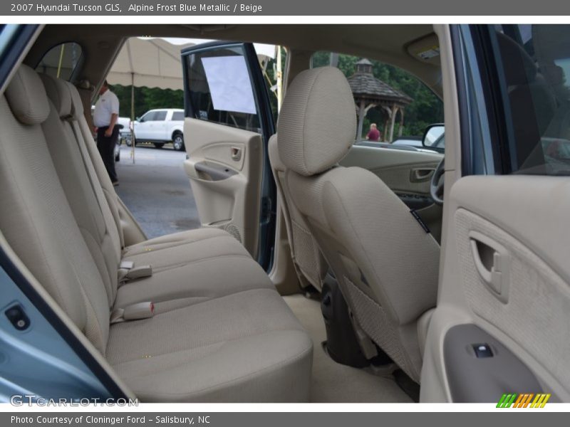 Alpine Frost Blue Metallic / Beige 2007 Hyundai Tucson GLS