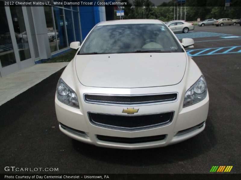 White Diamond Tricoat / Cocoa/Cashmere 2012 Chevrolet Malibu LT