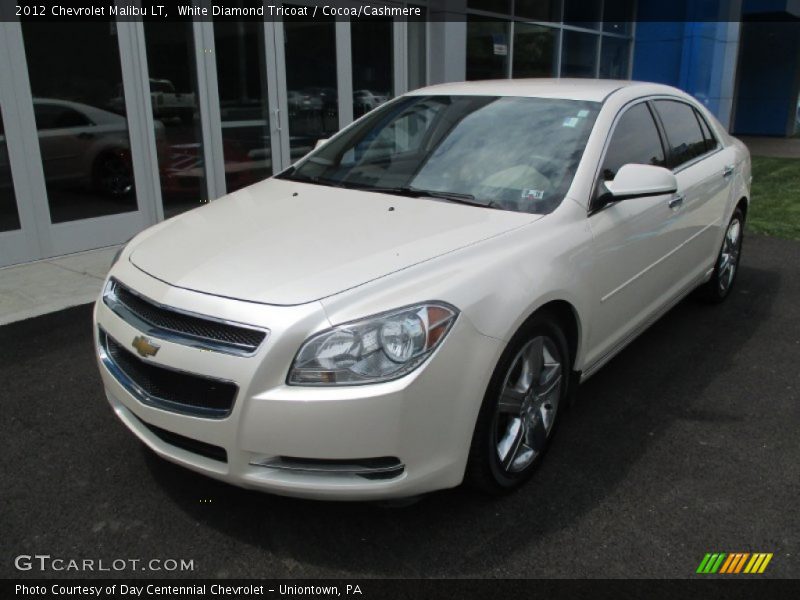 White Diamond Tricoat / Cocoa/Cashmere 2012 Chevrolet Malibu LT