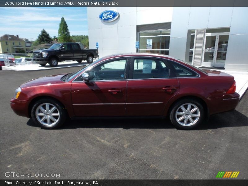 Redfire Metallic / Black 2006 Ford Five Hundred Limited AWD