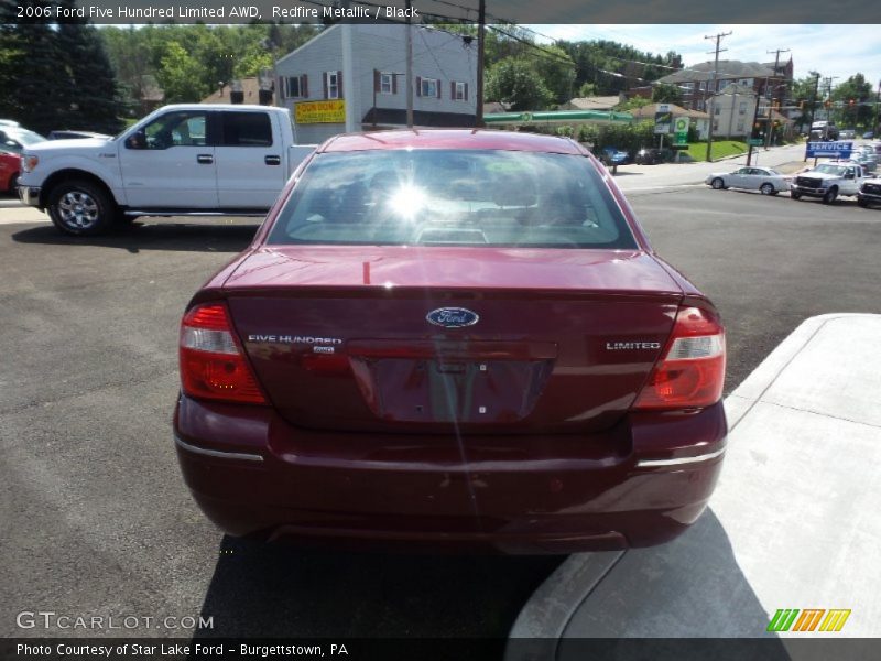 Redfire Metallic / Black 2006 Ford Five Hundred Limited AWD