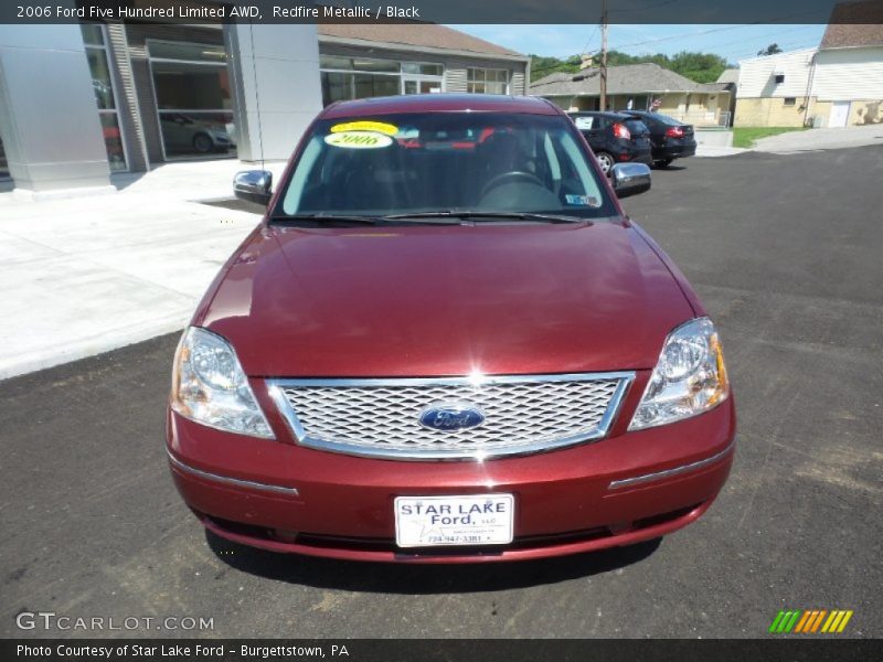 Redfire Metallic / Black 2006 Ford Five Hundred Limited AWD