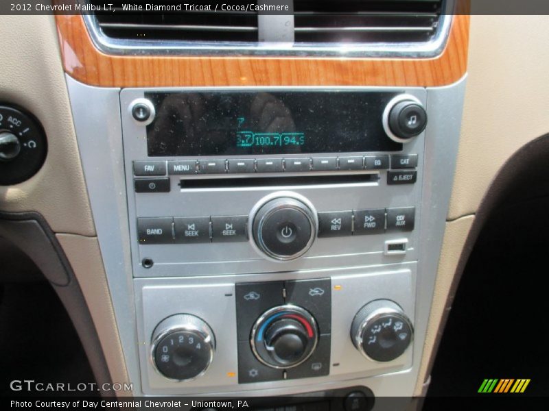 White Diamond Tricoat / Cocoa/Cashmere 2012 Chevrolet Malibu LT