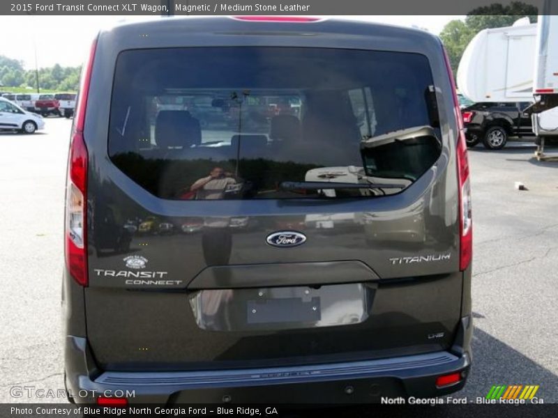 Magnetic / Medium Stone Leather 2015 Ford Transit Connect XLT Wagon