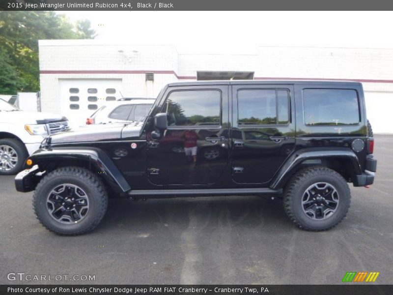 Black / Black 2015 Jeep Wrangler Unlimited Rubicon 4x4