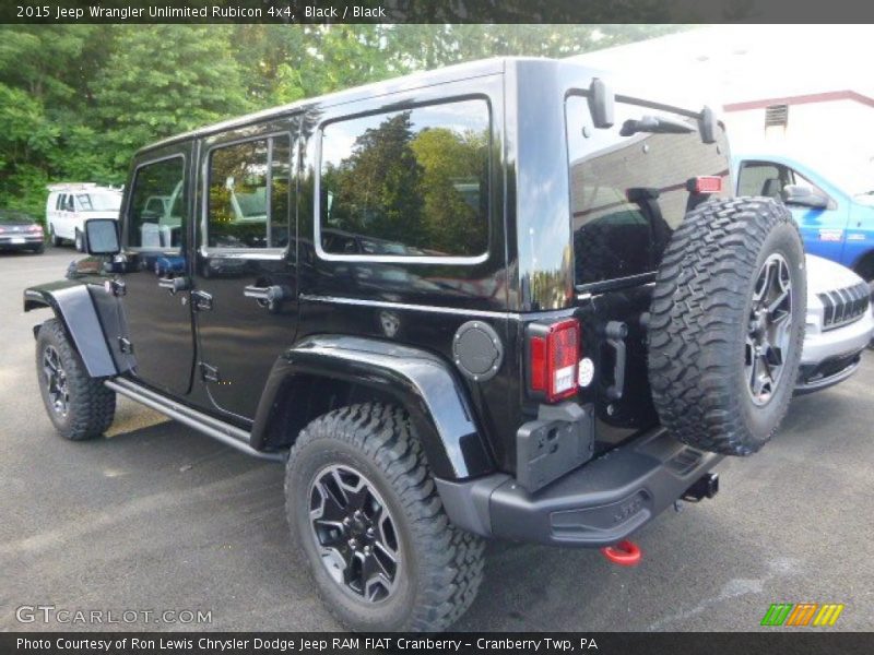 Black / Black 2015 Jeep Wrangler Unlimited Rubicon 4x4