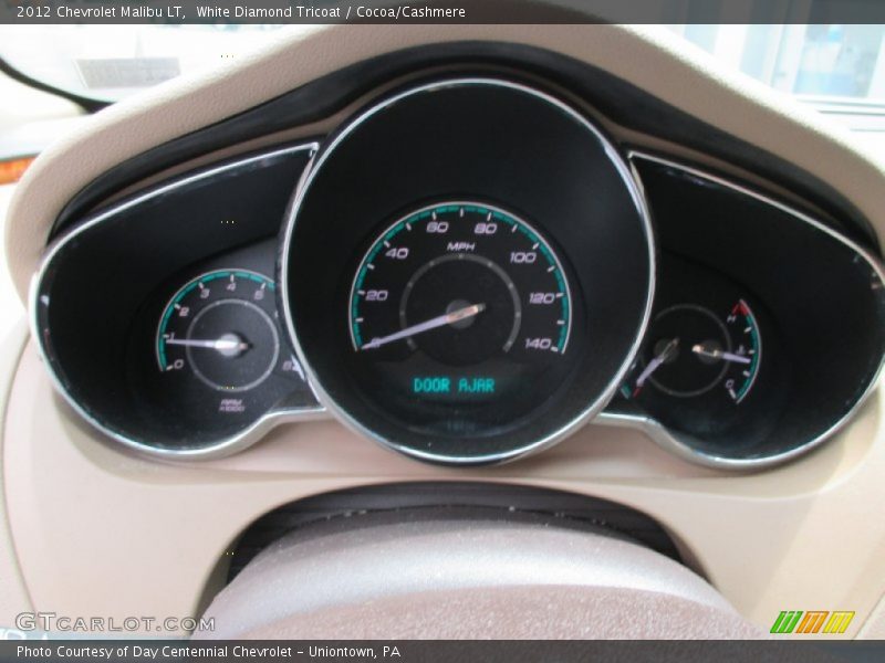 White Diamond Tricoat / Cocoa/Cashmere 2012 Chevrolet Malibu LT