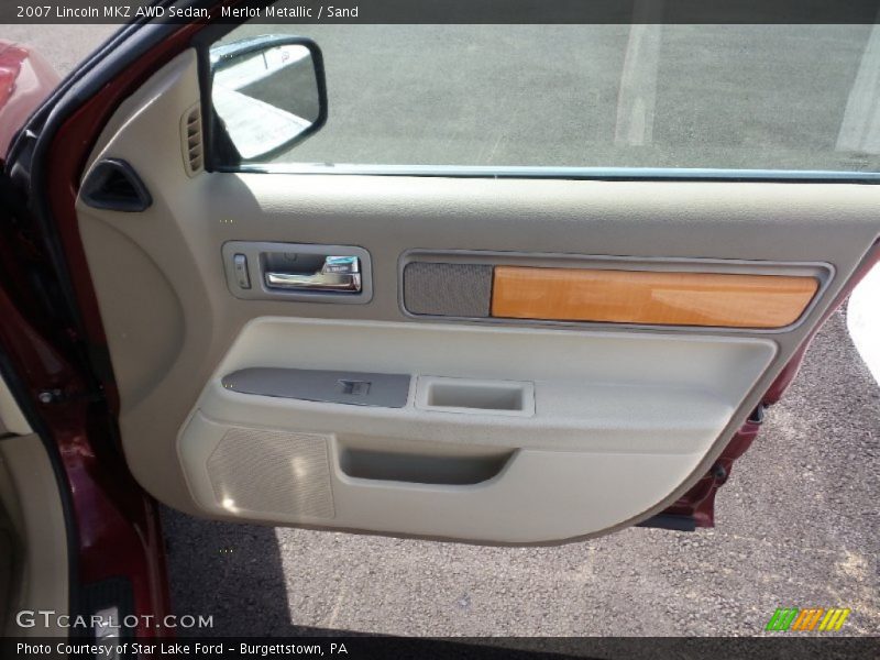 Merlot Metallic / Sand 2007 Lincoln MKZ AWD Sedan
