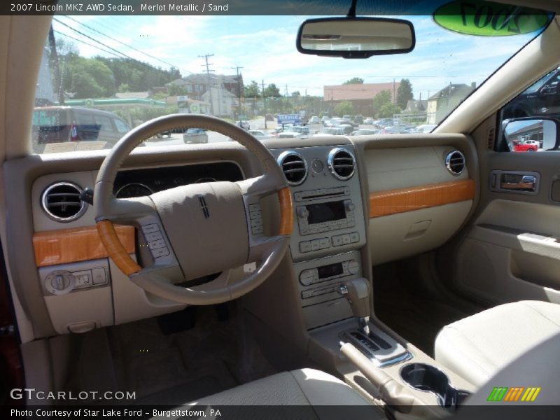 Merlot Metallic / Sand 2007 Lincoln MKZ AWD Sedan