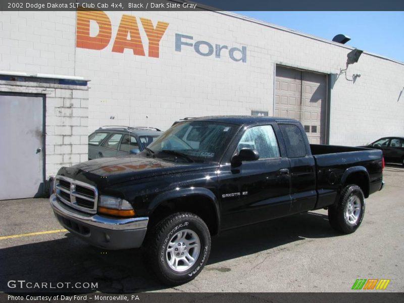 Black / Dark Slate Gray 2002 Dodge Dakota SLT Club Cab 4x4