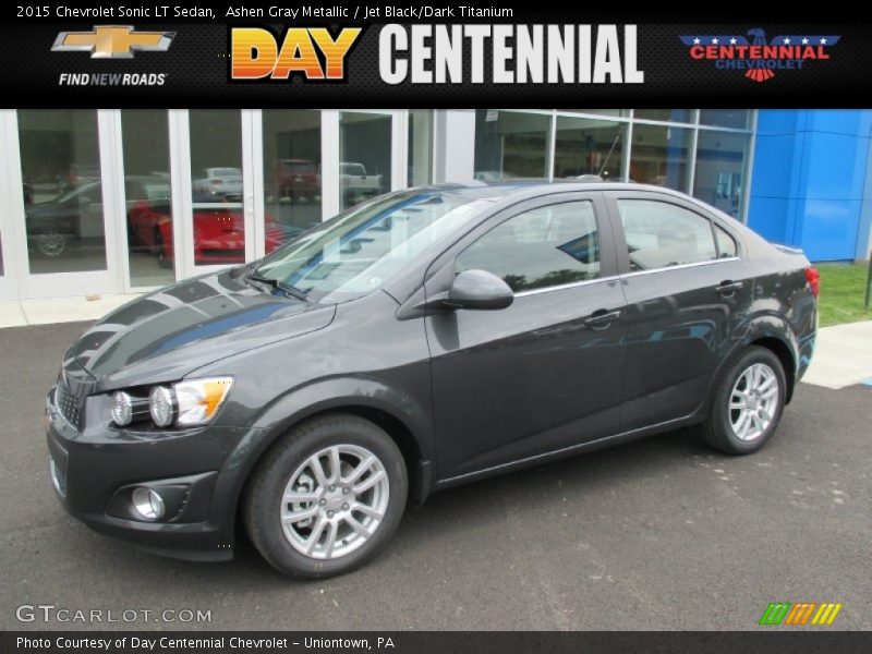 Ashen Gray Metallic / Jet Black/Dark Titanium 2015 Chevrolet Sonic LT Sedan