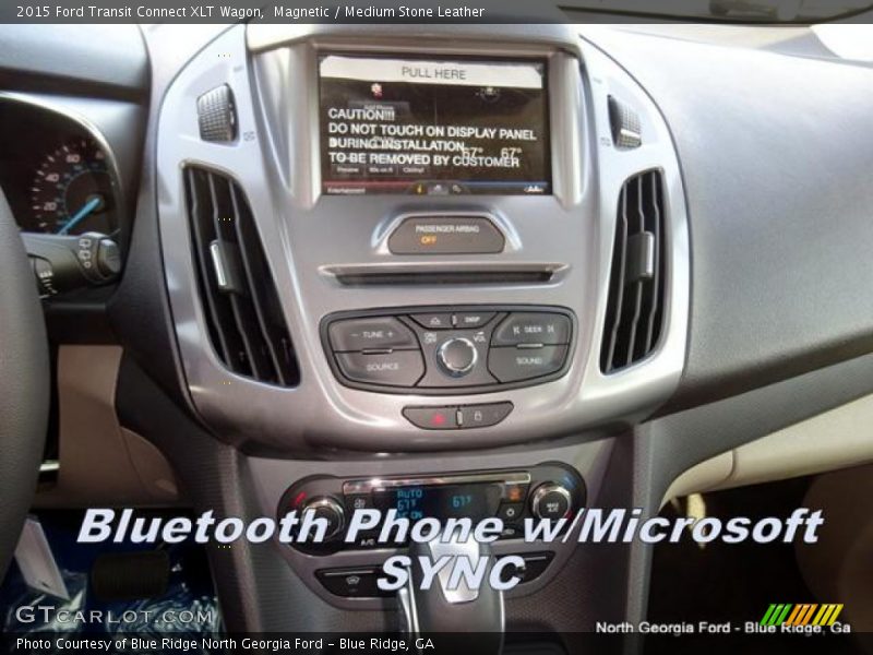 Magnetic / Medium Stone Leather 2015 Ford Transit Connect XLT Wagon