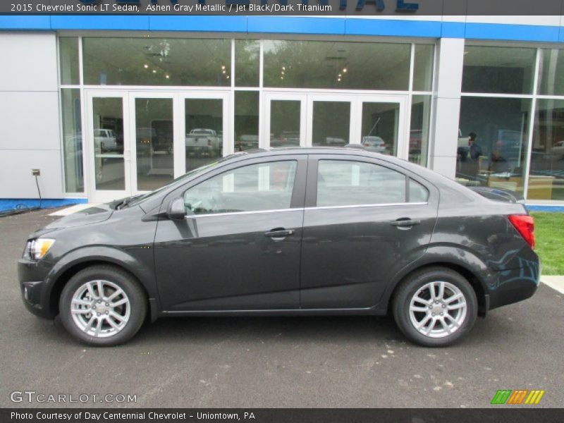 Ashen Gray Metallic / Jet Black/Dark Titanium 2015 Chevrolet Sonic LT Sedan