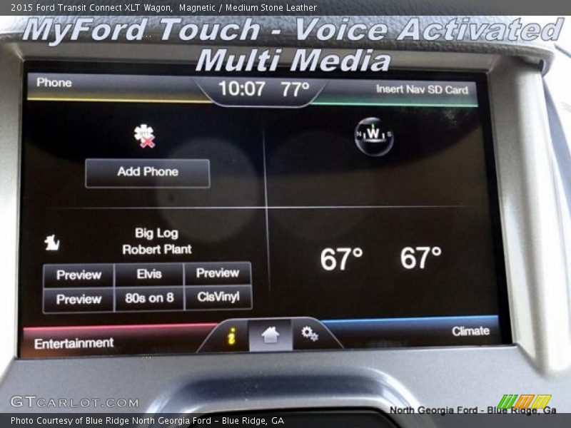 Magnetic / Medium Stone Leather 2015 Ford Transit Connect XLT Wagon