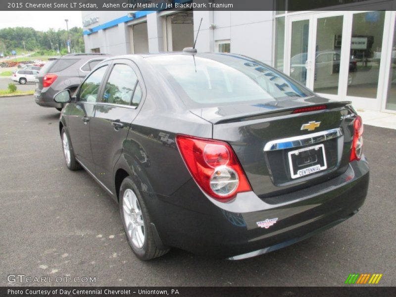 Ashen Gray Metallic / Jet Black/Dark Titanium 2015 Chevrolet Sonic LT Sedan