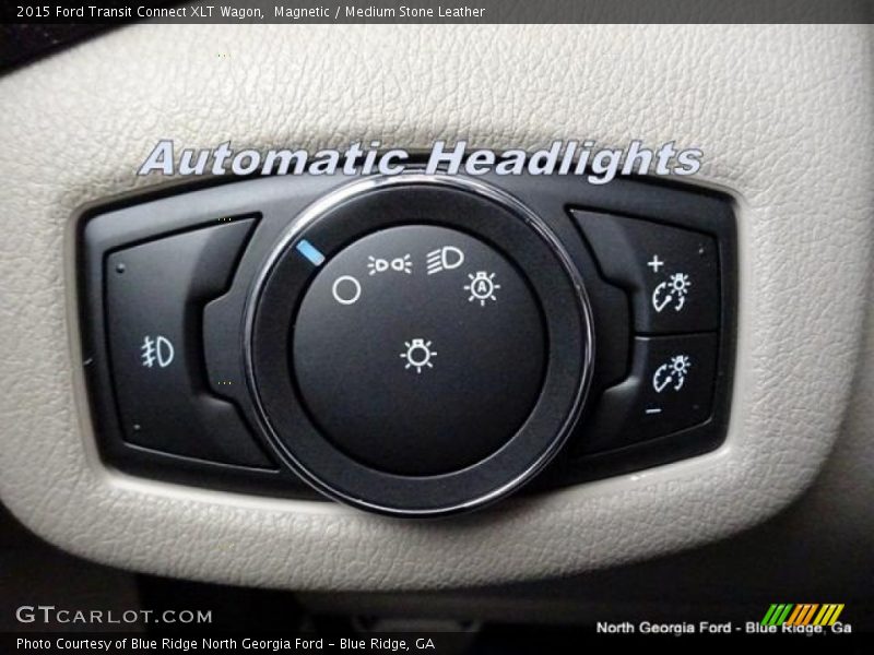 Magnetic / Medium Stone Leather 2015 Ford Transit Connect XLT Wagon