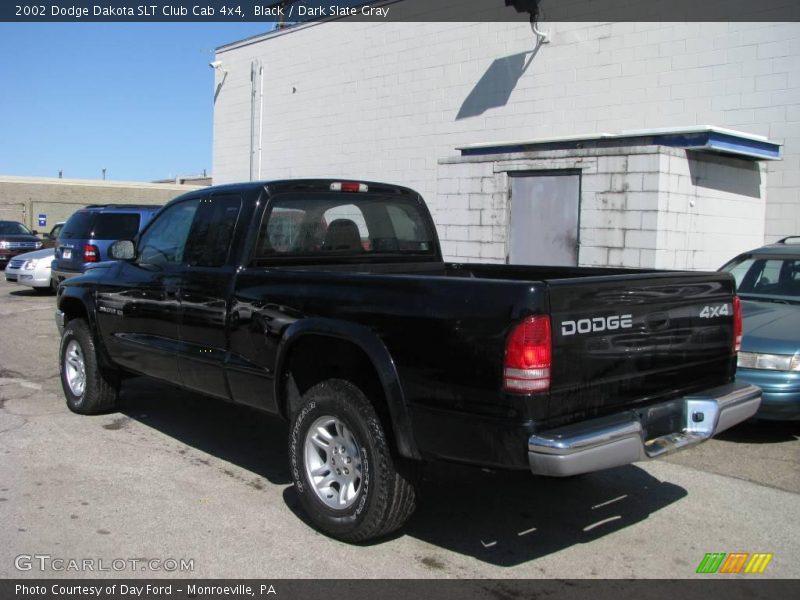 Black / Dark Slate Gray 2002 Dodge Dakota SLT Club Cab 4x4