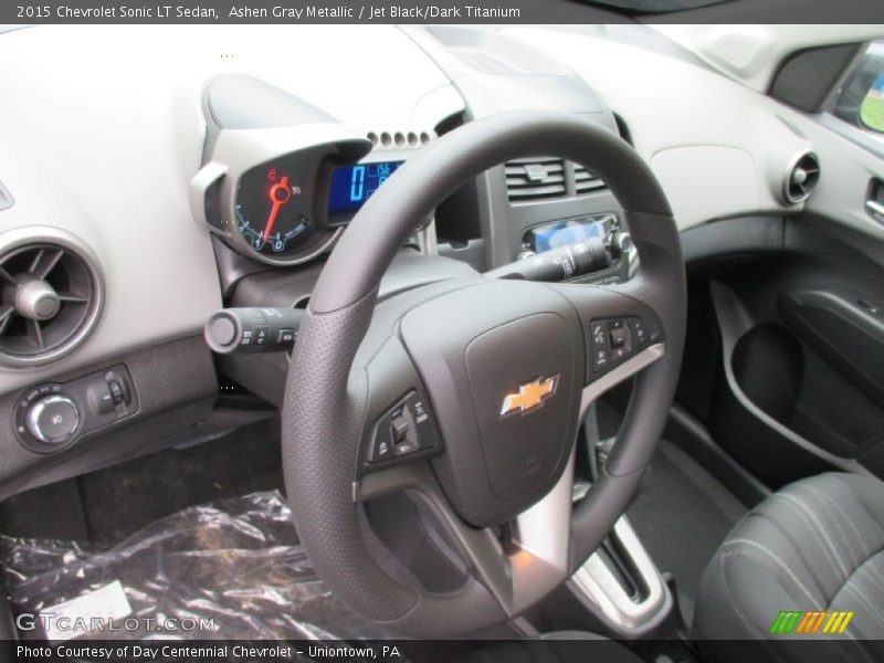 Ashen Gray Metallic / Jet Black/Dark Titanium 2015 Chevrolet Sonic LT Sedan