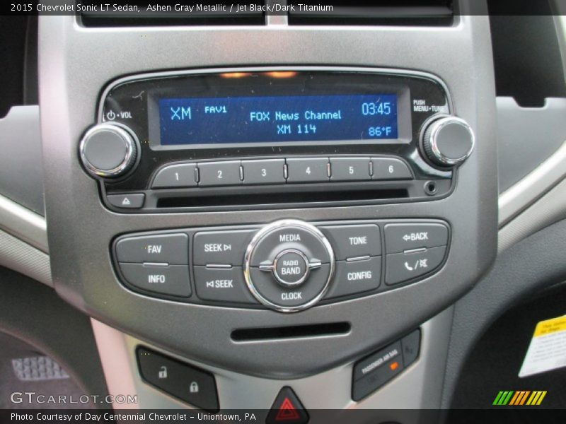 Ashen Gray Metallic / Jet Black/Dark Titanium 2015 Chevrolet Sonic LT Sedan