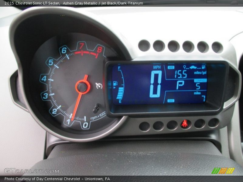 Ashen Gray Metallic / Jet Black/Dark Titanium 2015 Chevrolet Sonic LT Sedan
