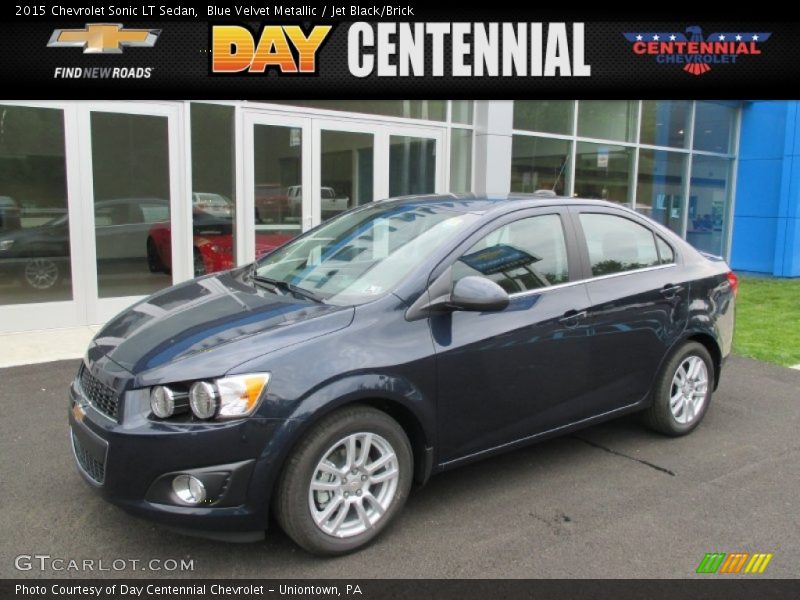 Blue Velvet Metallic / Jet Black/Brick 2015 Chevrolet Sonic LT Sedan
