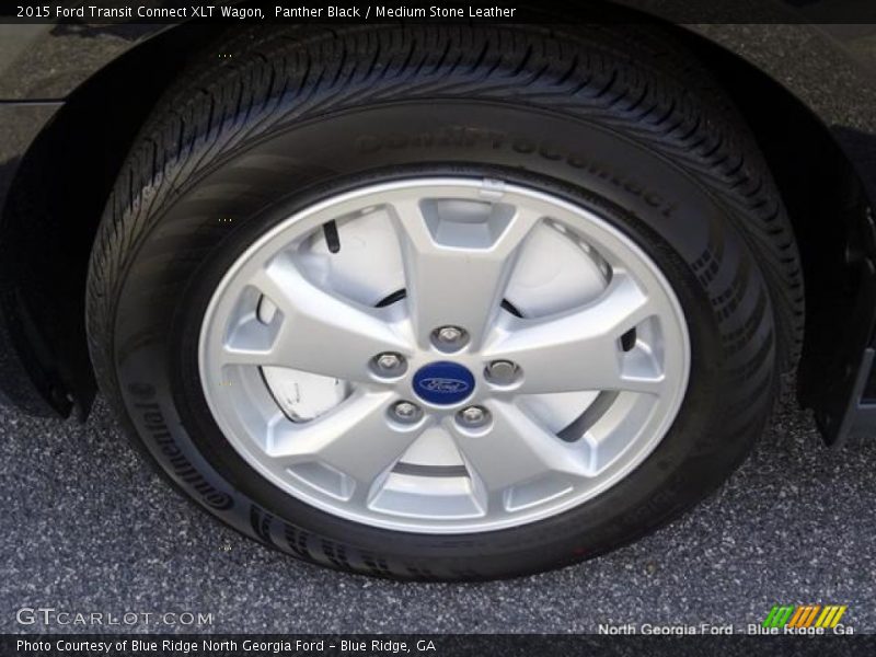 Panther Black / Medium Stone Leather 2015 Ford Transit Connect XLT Wagon
