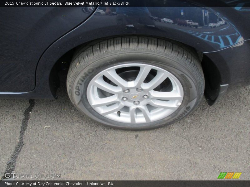 Blue Velvet Metallic / Jet Black/Brick 2015 Chevrolet Sonic LT Sedan