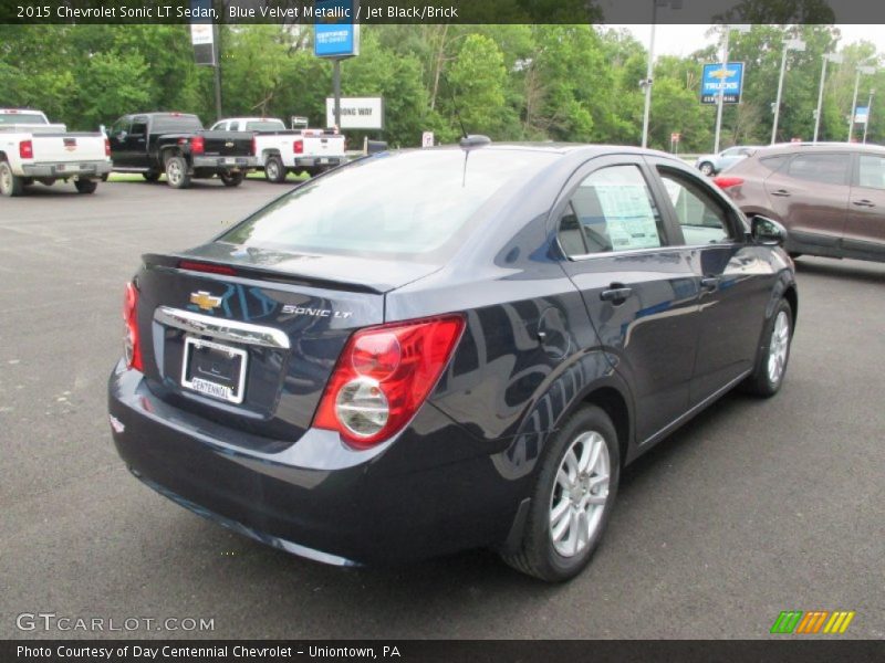 Blue Velvet Metallic / Jet Black/Brick 2015 Chevrolet Sonic LT Sedan