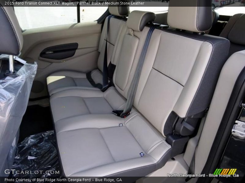Panther Black / Medium Stone Leather 2015 Ford Transit Connect XLT Wagon