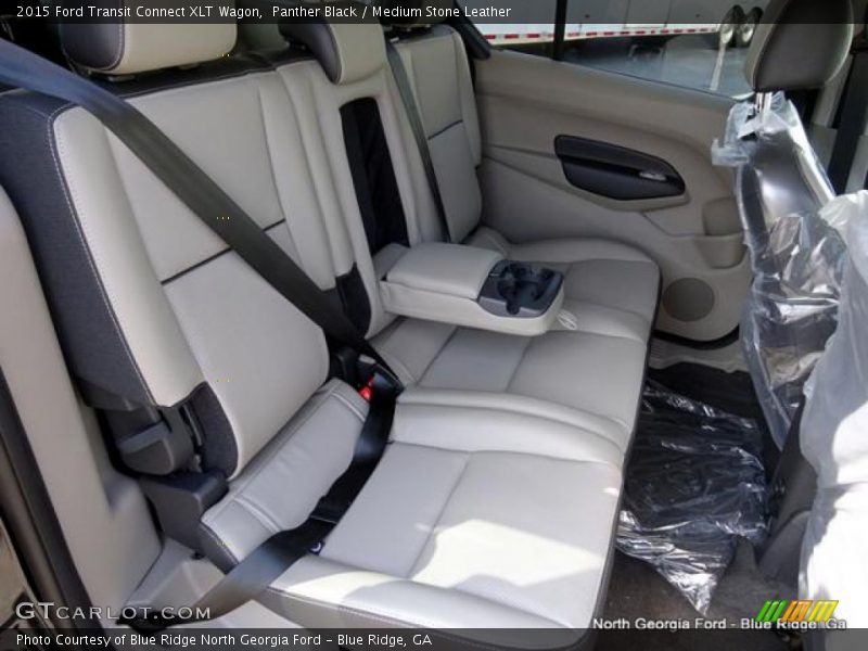 Panther Black / Medium Stone Leather 2015 Ford Transit Connect XLT Wagon