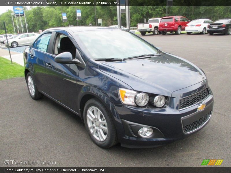 Blue Velvet Metallic / Jet Black/Brick 2015 Chevrolet Sonic LT Sedan